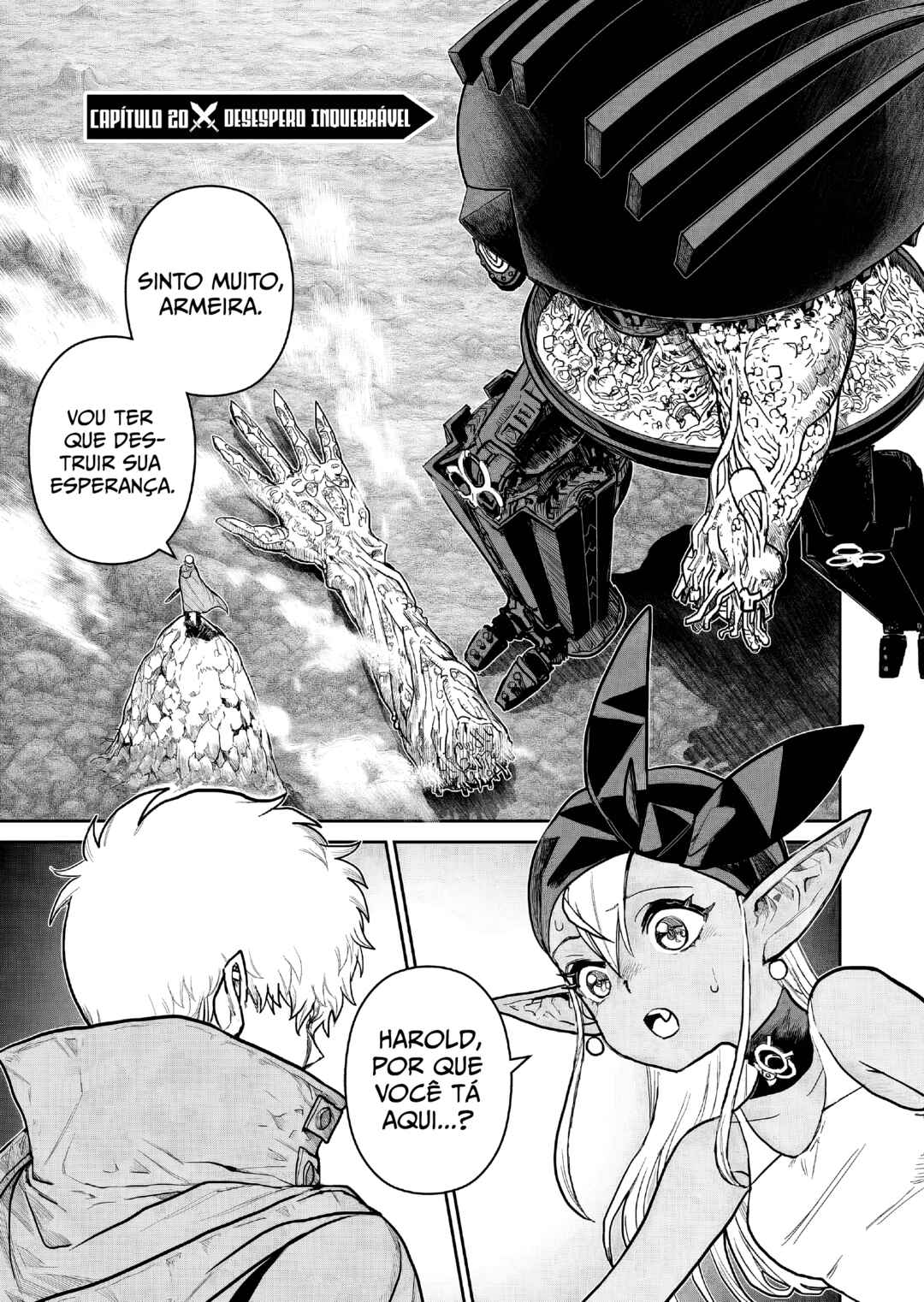 Abandoned: Tsuyosugite Buki ga Kowareru Yuusha to Buki Shokunin no Elf Chapter 20 - Page 1