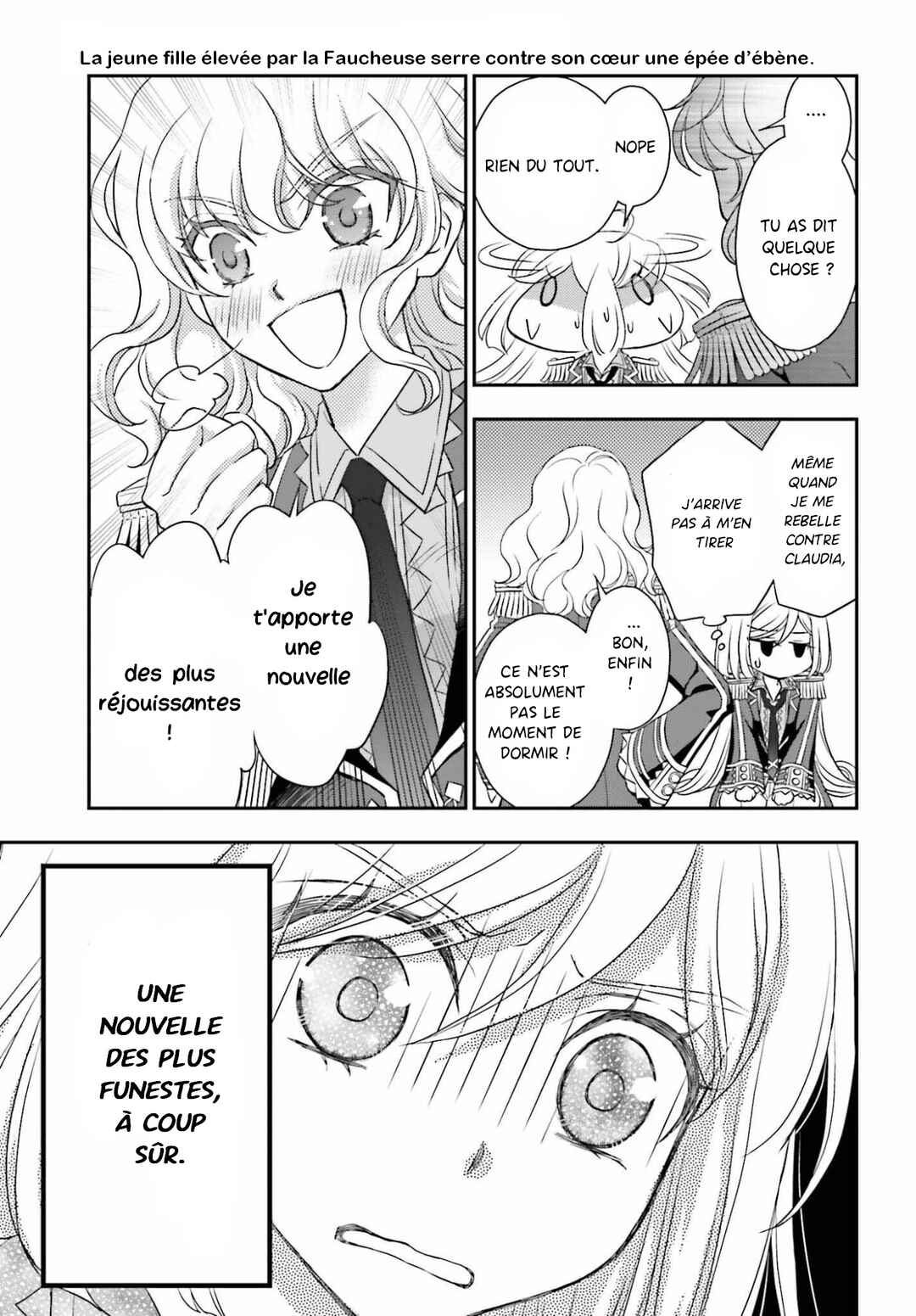 Shinigami ni Sodaterareta Shoujo wa Shikkoku no Tsurugi o Mune ni Idaku Chapter 57 - Page 5