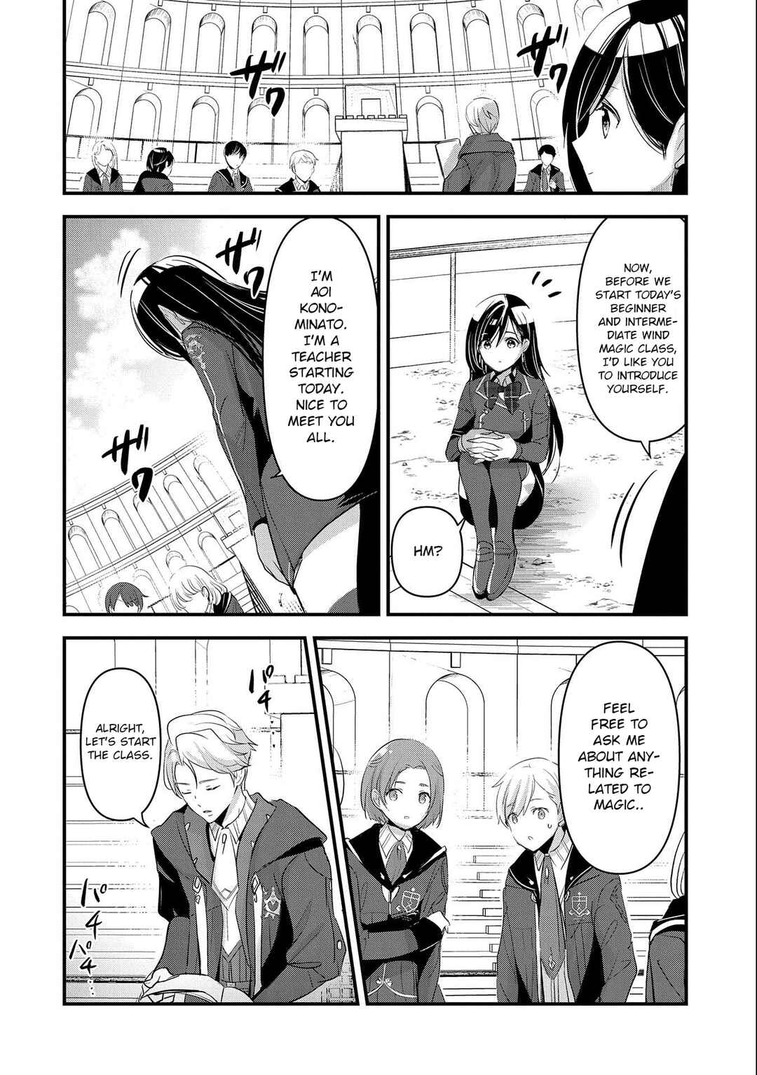 Isekai Teni Shite Kyoushi ni Natta ga, Majo to Osorerareteiru Ken ~Aoi-sensei no Gakuen Funtou Nisshi~ Chapter 4 - Page 3