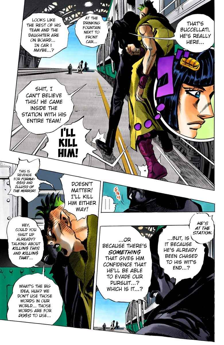 JoJo no Kimyou na Bouken: Part 5 - Ougon no Kaze Color-ban Chapter 47 - Page 12