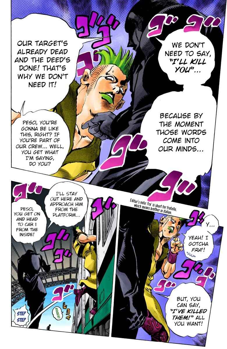 JoJo no Kimyou na Bouken: Part 5 - Ougon no Kaze Color-ban Chapter 47 - Page 13