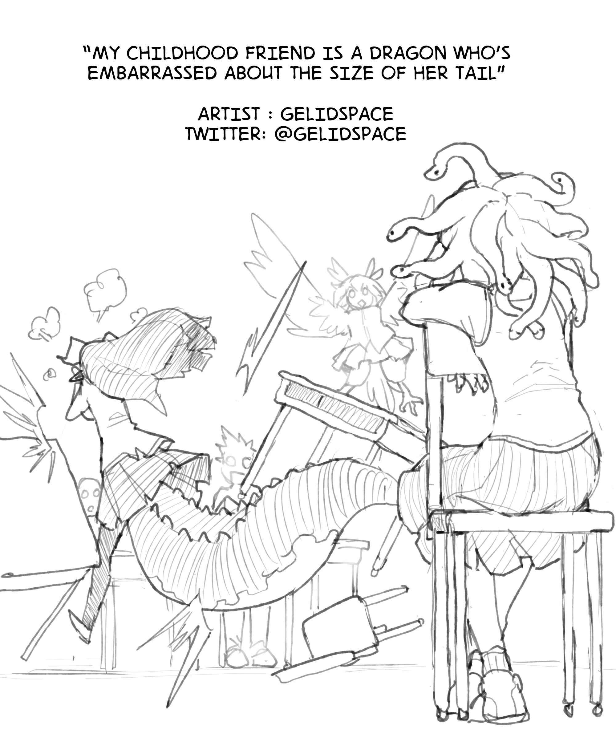 My Childhood Friend Is A Dragon Who's Embarrassed About the Size Of Her Tail Chapter 6 - Page 3