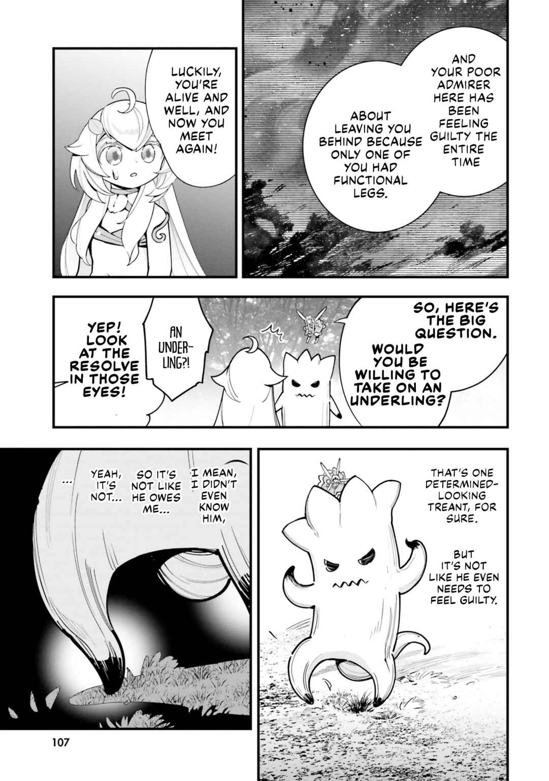 Shokubutsu Monster Musume Nikki: Seijo datta Watashi ga Uragirareta Hate ni Alraune ni Tensei Shite Shimatta node, kore kara wa Kougousei o Shinagara Shizuka ni Shokubutsu Life o Sugoshimasu Chapter 19 - Page 12