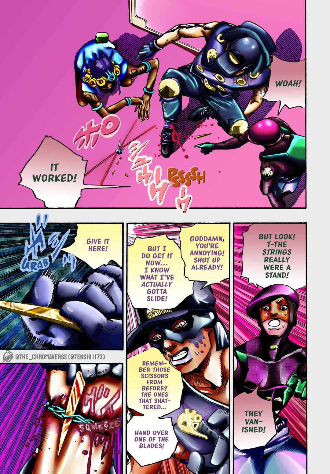 JoJo's Bizarre Adventure Part 9 - The JOJOLands (Fan-Colored) Chapter 4 - Page 14