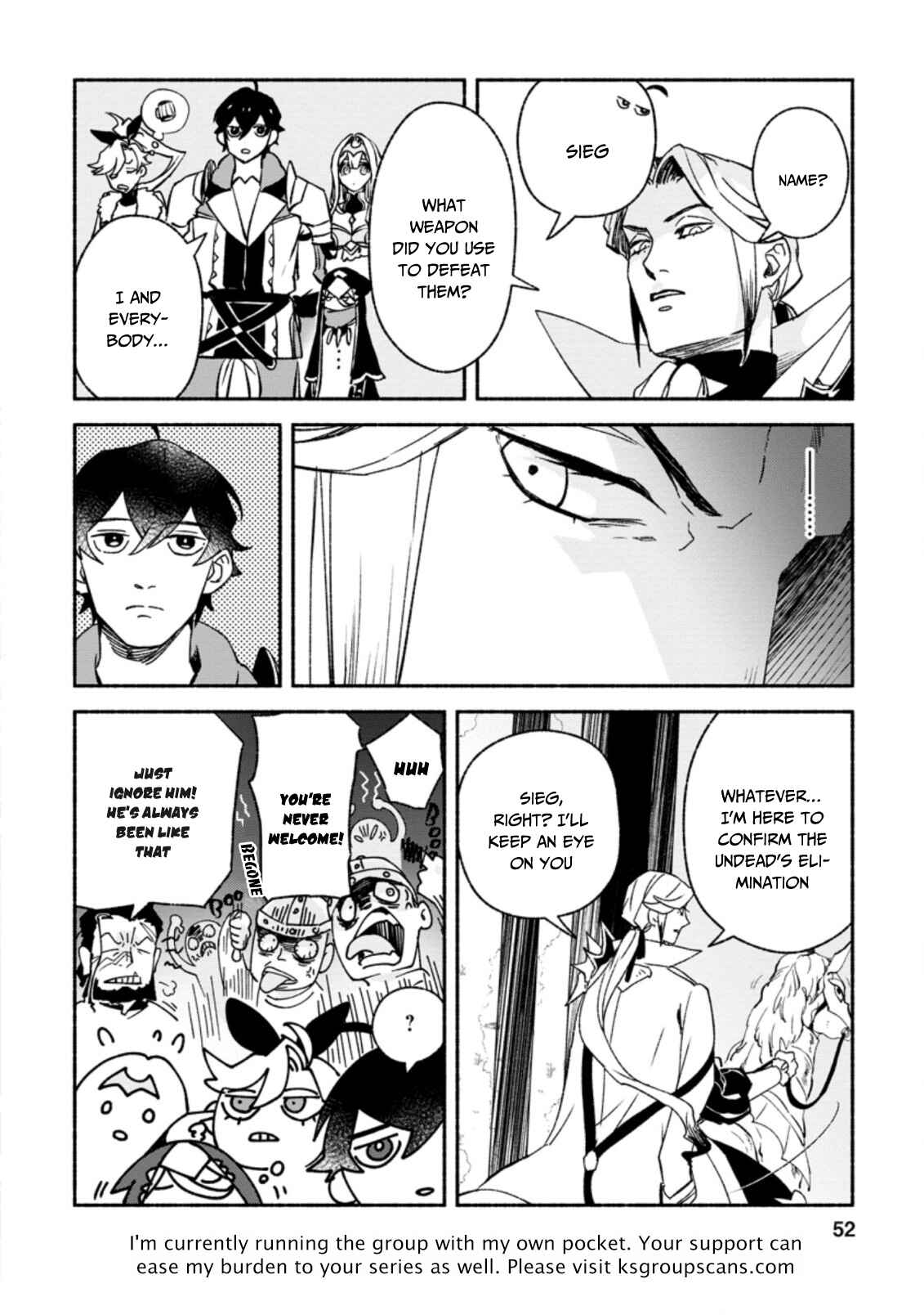 Sono Monban, Saikyou ni Tsuki: Tsuihou Sareta Bougyoryoku 9999 no Senshi, Outo no Monban to shite Musou Suru Chapter 7.2 - Page 11