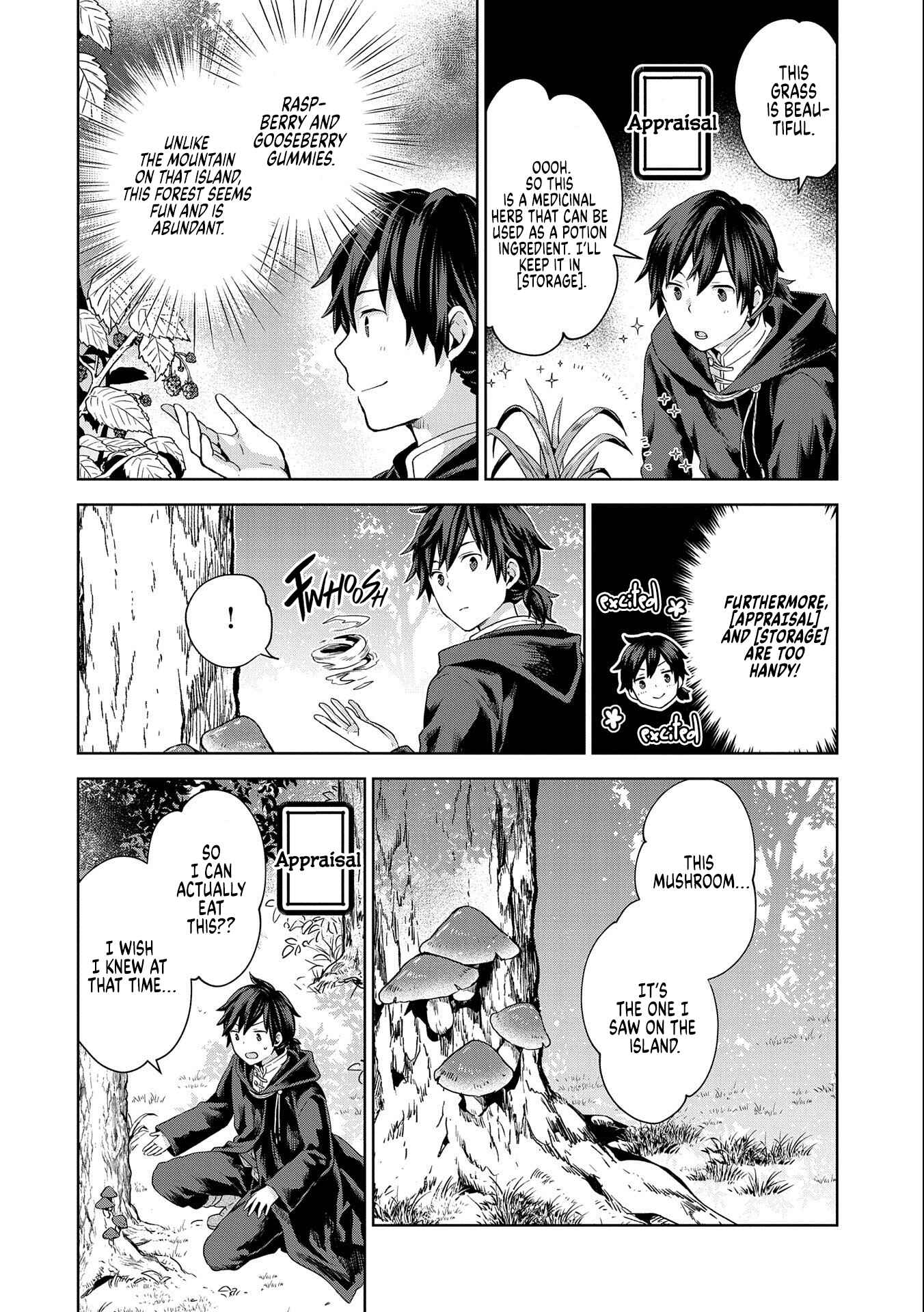 Isekai ni Ten'i Shitara Yama no Naka datta. Handou de Tsuyosa yori mo Kaitekisa wo Erabimashita Chapter 3 - Page 34