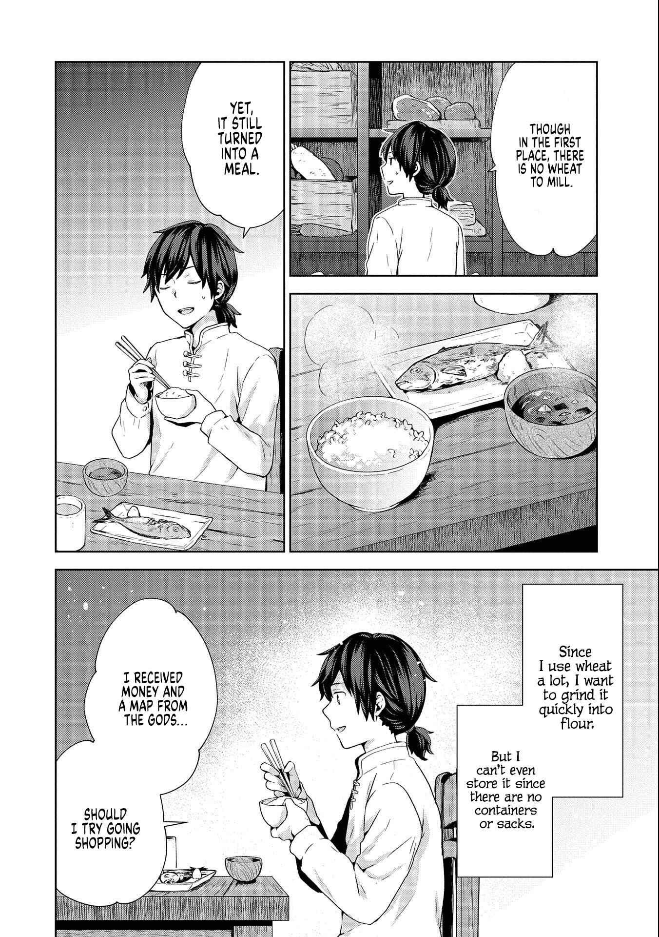 Isekai ni Ten'i Shitara Yama no Naka datta. Handou de Tsuyosa yori mo Kaitekisa wo Erabimashita Chapter 3 - Page 4