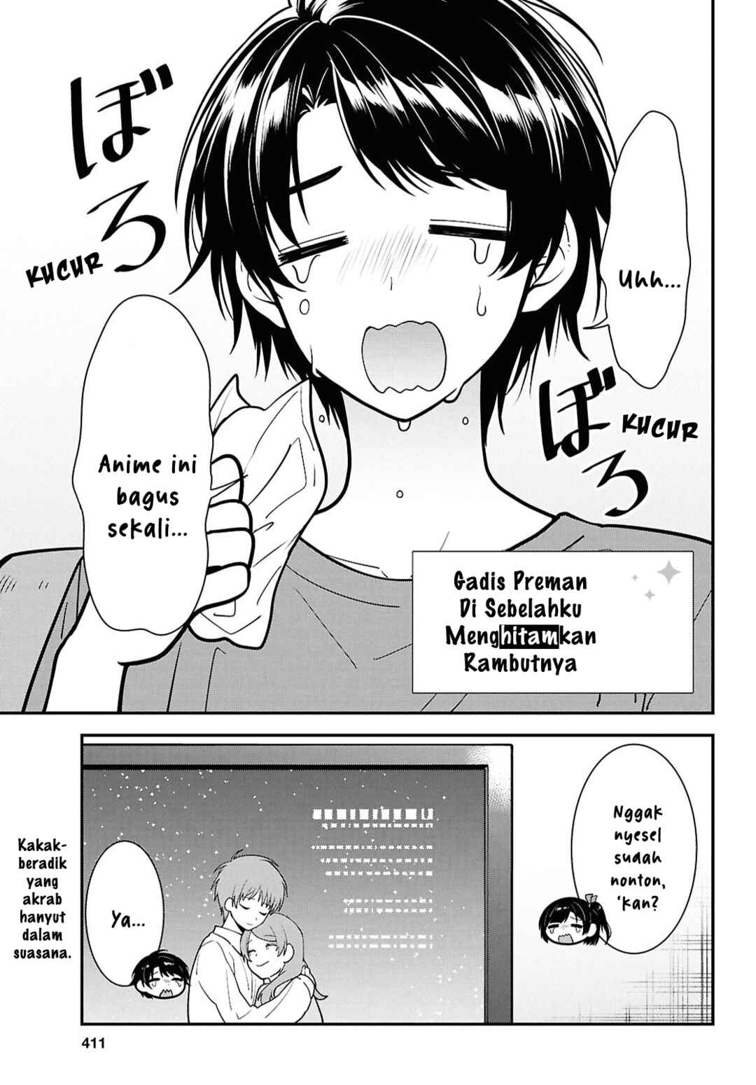 Tonari no Seki no Yankee Shimizu-san ga Kami wo Kuroku Sometekita Chapter 12 - Page 1