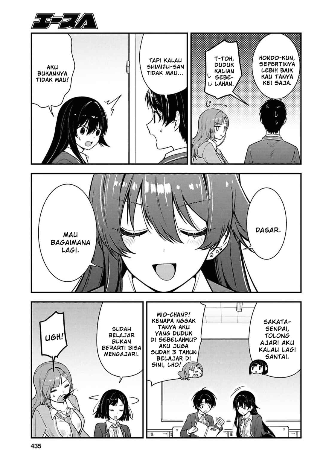 Tonari no Seki no Yankee Shimizu-san ga Kami wo Kuroku Sometekita Chapter 12 - Page 25