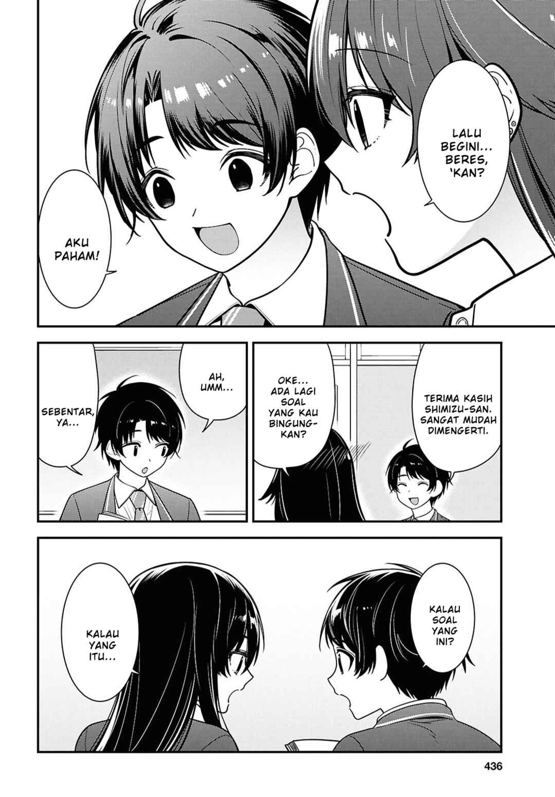 Tonari no Seki no Yankee Shimizu-san ga Kami wo Kuroku Sometekita Chapter 12 - Page 26