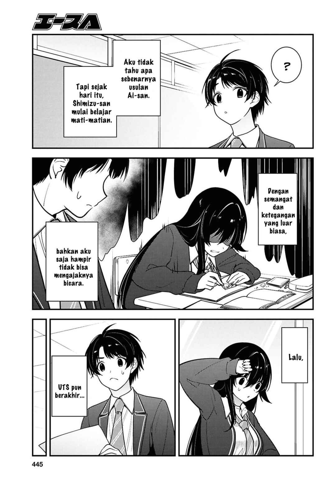 Tonari no Seki no Yankee Shimizu-san ga Kami wo Kuroku Sometekita Chapter 12 - Page 35