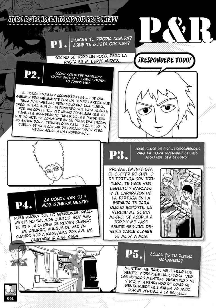 Mob Psycho 100 Official Fanbook. Chapter 4 - Page 5