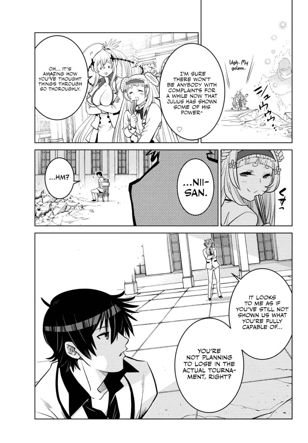 Ochikobore Datta Ani ga Jitsuha Saikyou ~Shijou Saikyou no Yuusha wa Tensei-shi, Gakuen de Mujikaku ni Musou Suru~ Chapter 11 - Page 30