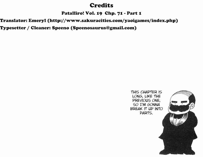 Patalliro! Chapter 71.1 - Page 1