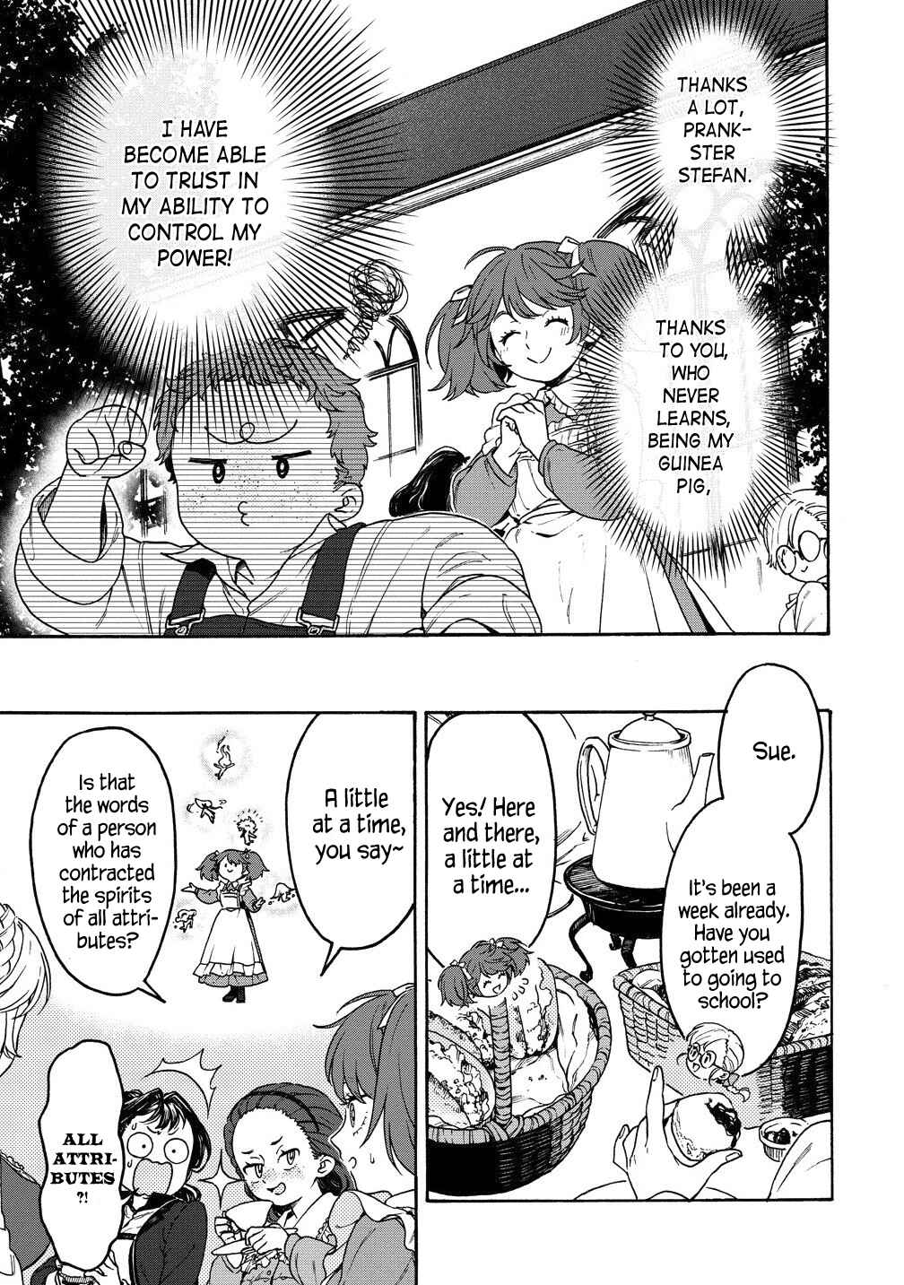 Onna Chara de Isekai Teni shite Cheatppoi kedo Zako Chara na no de Medatazu Heiwa na Shomin wo Mezashimasu! Chapter 7.1 - Page 5