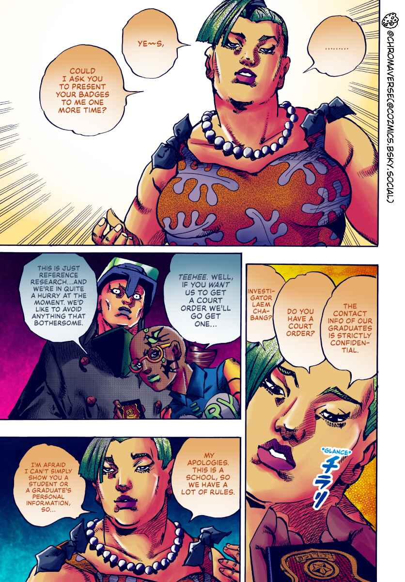 JoJo's Bizarre Adventure Part 9 - The JOJOLands (Fan-Colored) Chapter 22 - Page 24