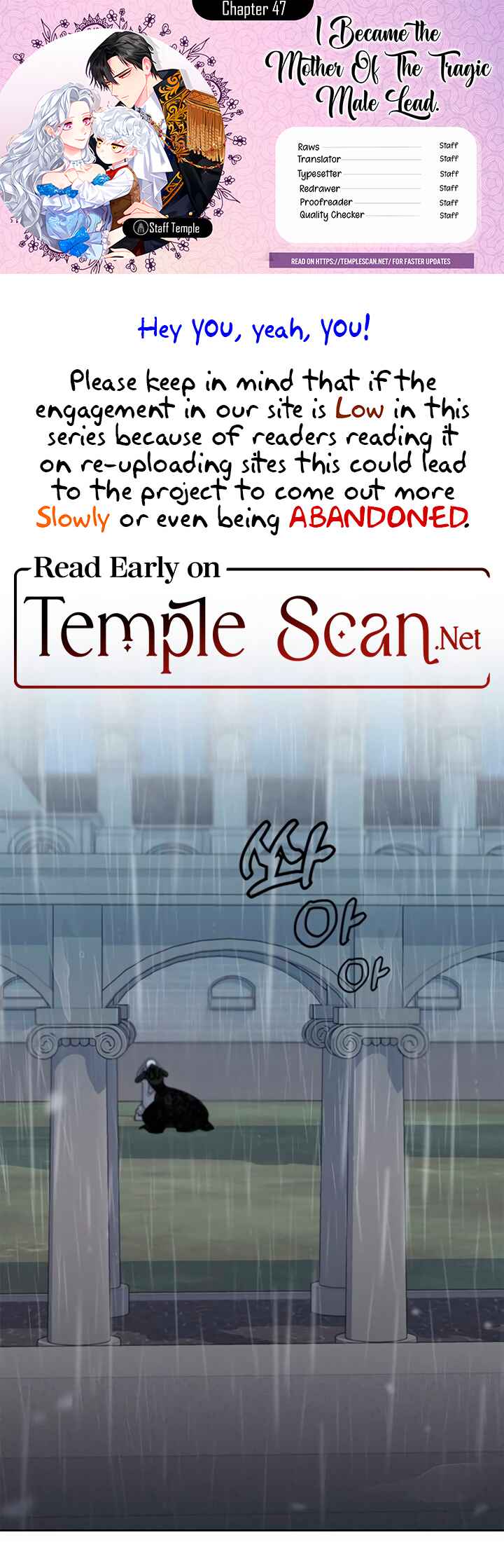 I Became the Mother of the Evil Male Lead Chapter 47 - Page 1