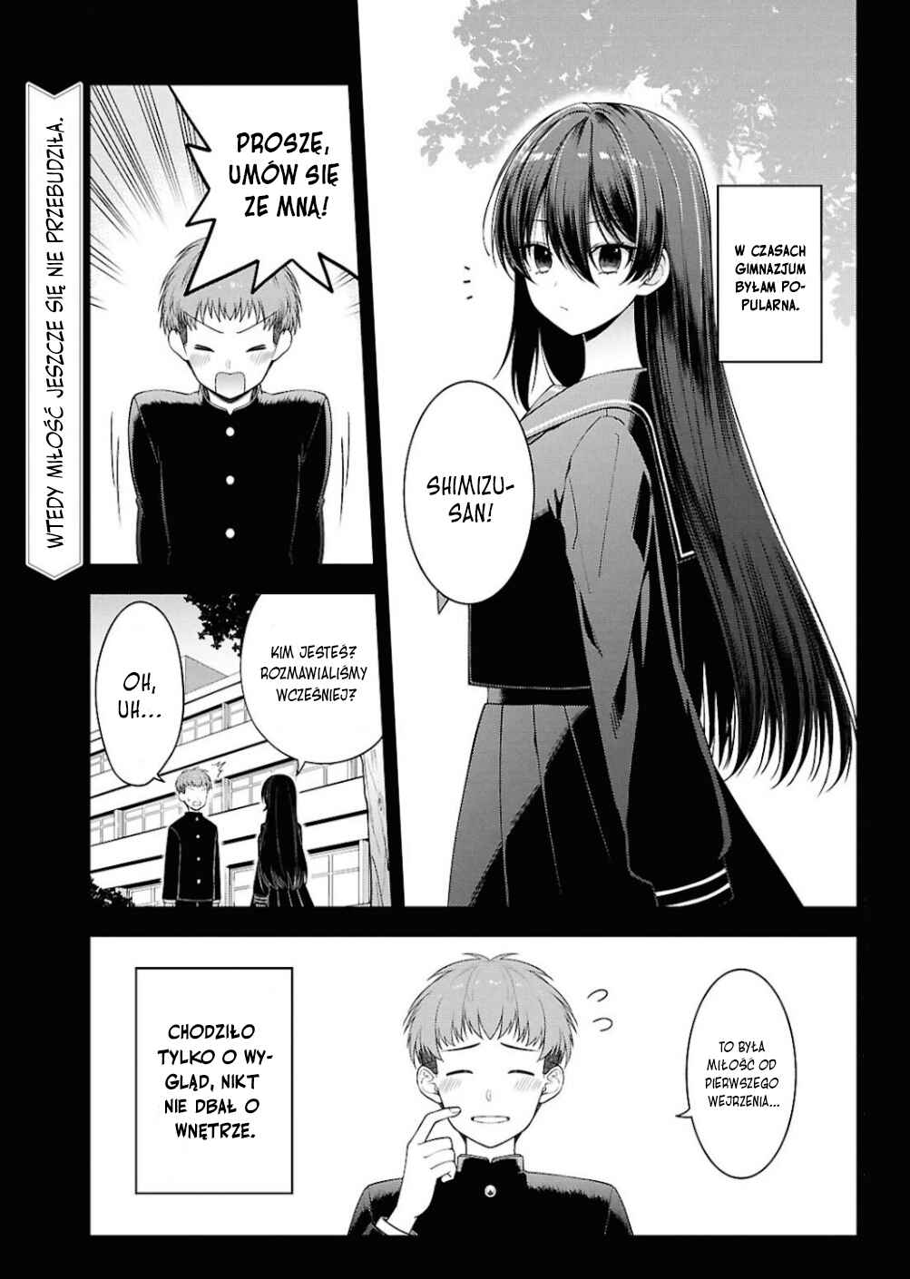 Tonari no Seki no Yankee Shimizu-san ga Kami wo Kuroku Sometekita Chapter 5 - Page 1