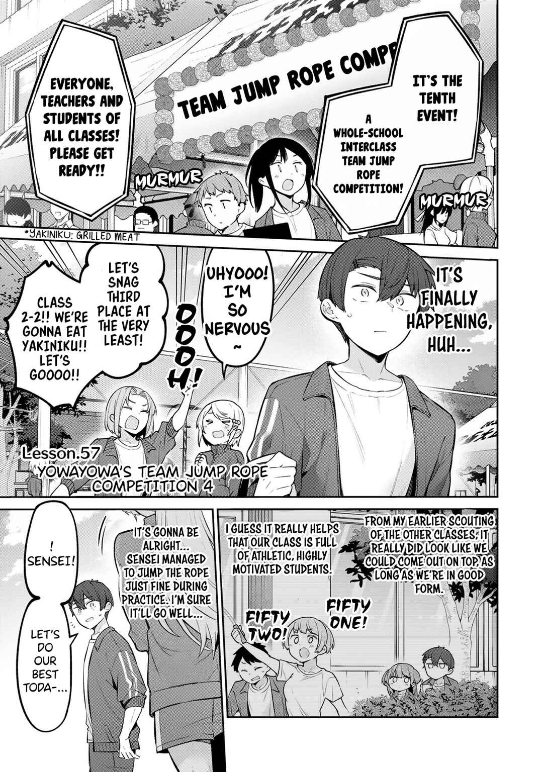 Yowa Yowa Sensei Chapter 57 - Page 1