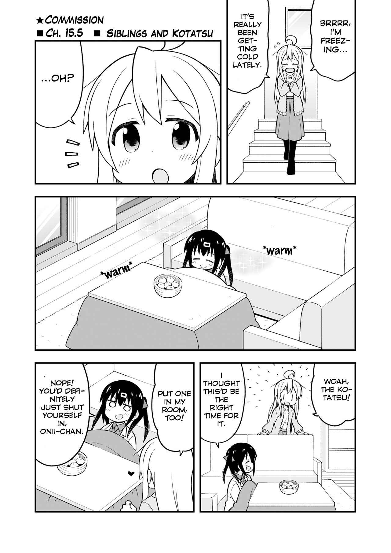 Onii-chan wa Oshimai! Chapter 15.5 - Page 1