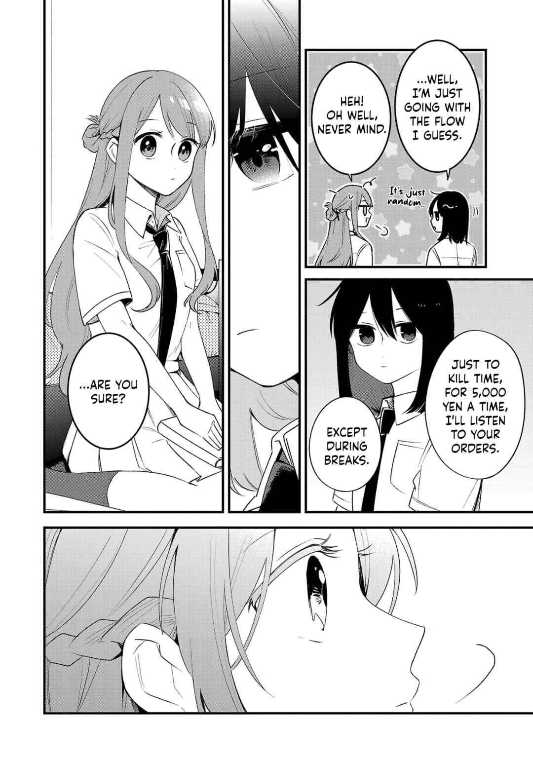 Shuu ni Ichido Classmate wo Kau Hanashi: Futari no Jikan, Iiwake no 5000-en Chapter 3.2 - Page 2