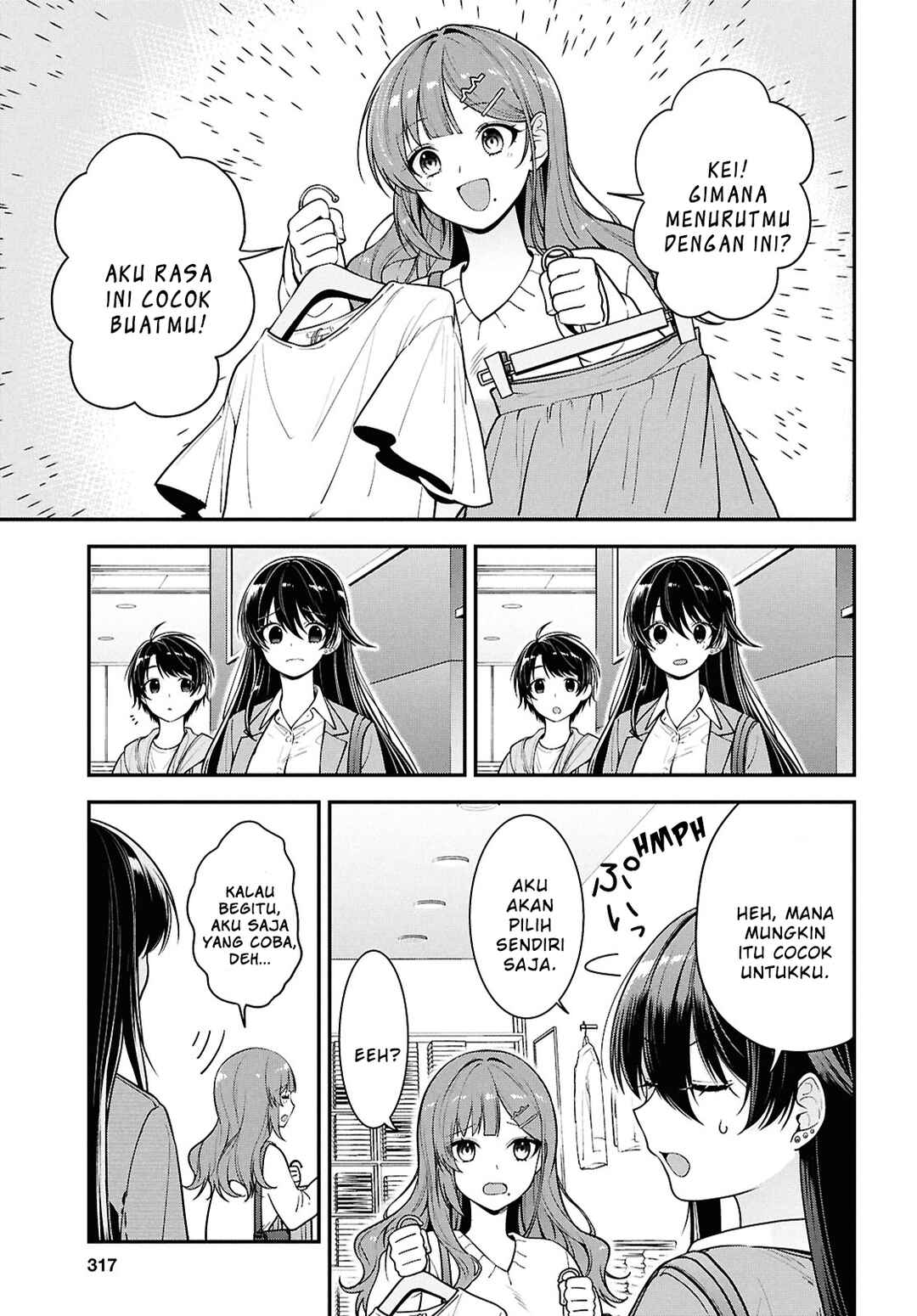 Tonari no Seki no Yankee Shimizu-san ga Kami wo Kuroku Sometekita Chapter 6 - Page 5