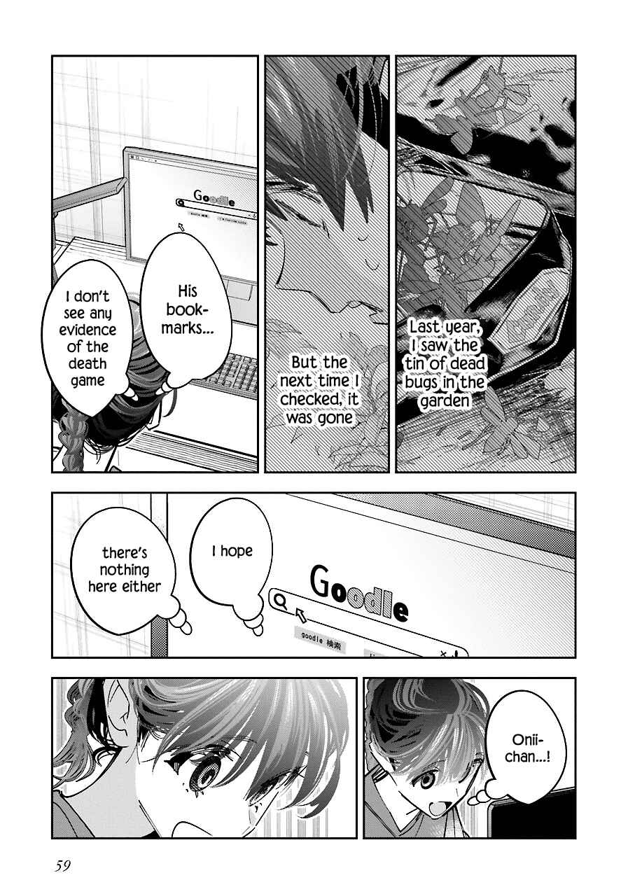 Death Game Manga no Kuromaku Satsujinki no Imouto ni Tensei shite Shippai shita Chapter 15 - Page 23
