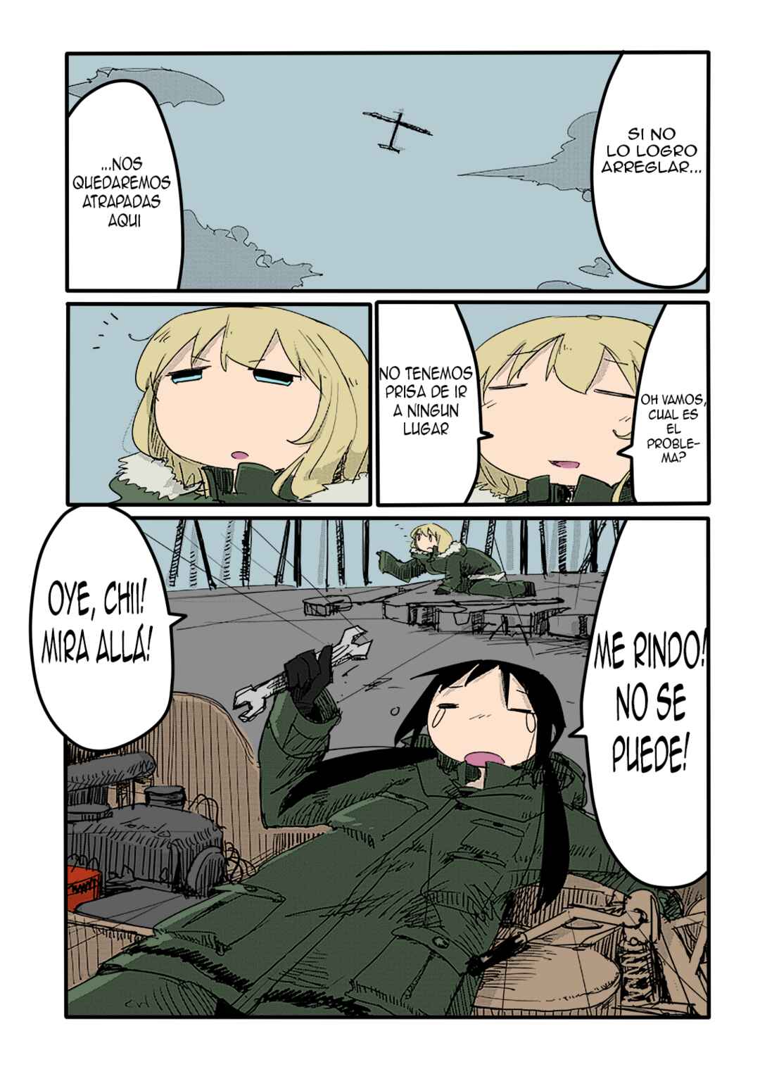 Shoujo Shuumatsu Ryokou (Fan Colored) Chapter 12 - Page 3