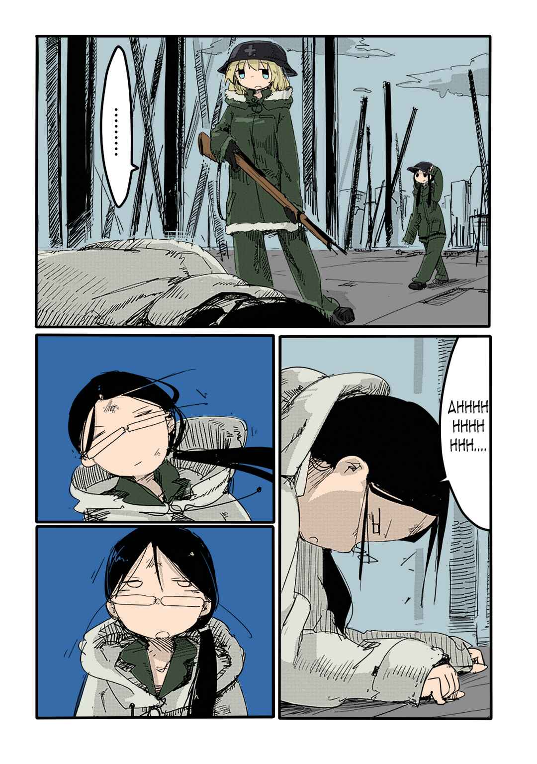 Shoujo Shuumatsu Ryokou (Fan Colored) Chapter 12 - Page 6