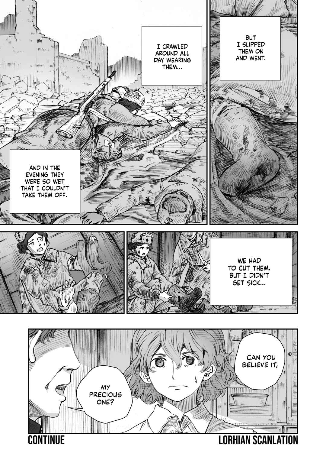 Sensou wa Onna no Kao wo Shiteinai Chapter 16.2 - Page 18
