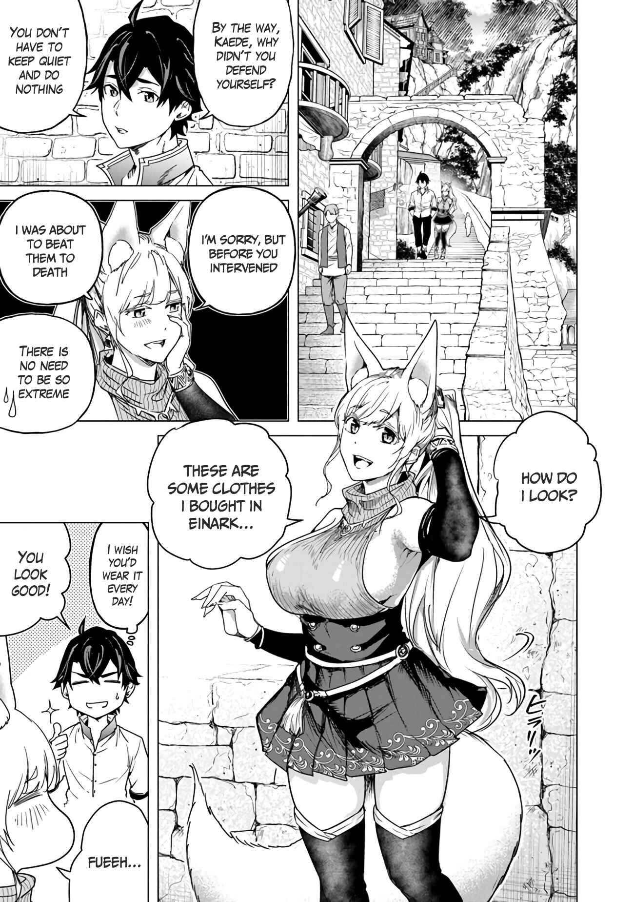 Keikenchi Chochiku de Nonbiri Shoushin Ryokou ~Yuusha to Koibito ni Tsuihou Sareta Senshi no Mujikaku Zamaa~ Chapter 12.5 - Page 9