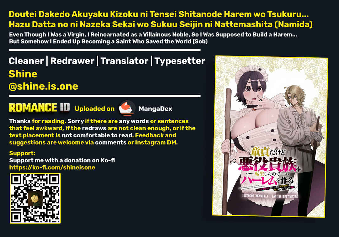 Doutei Dakedo Akuyaku Kizoku ni Tensei Shitanode Harem wo Tsukuru... Hazu Datta no ni Nazeka Sekai wo Sukuu Seijin ni Nattemashita (Namida) Chapter 1 - Page 31