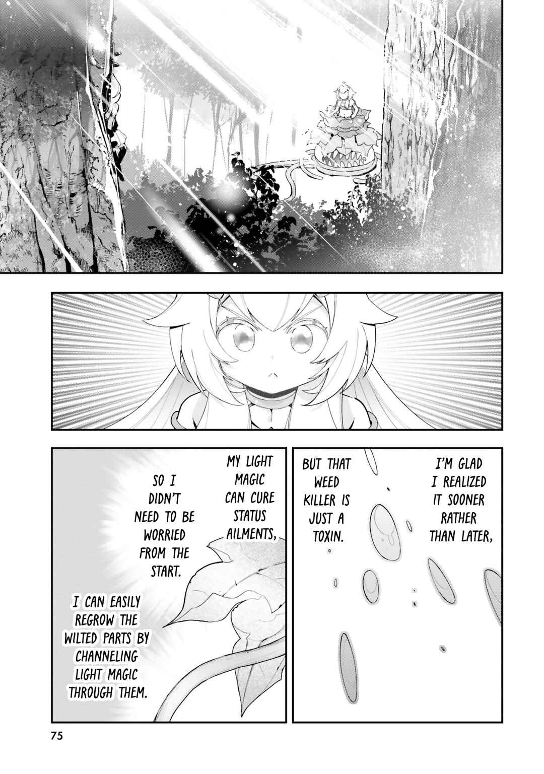 Shokubutsu Monster Musume Nikki: Seijo datta Watashi ga Uragirareta Hate ni Alraune ni Tensei Shite Shimatta node, kore kara wa Kougousei o Shinagara Shizuka ni Shokubutsu Life o Sugoshimasu Chapter 23 - Page 16
