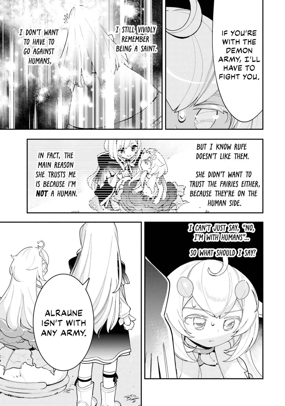 Shokubutsu Monster Musume Nikki: Seijo datta Watashi ga Uragirareta Hate ni Alraune ni Tensei Shite Shimatta node, kore kara wa Kougousei o Shinagara Shizuka ni Shokubutsu Life o Sugoshimasu Chapter 23 - Page 30