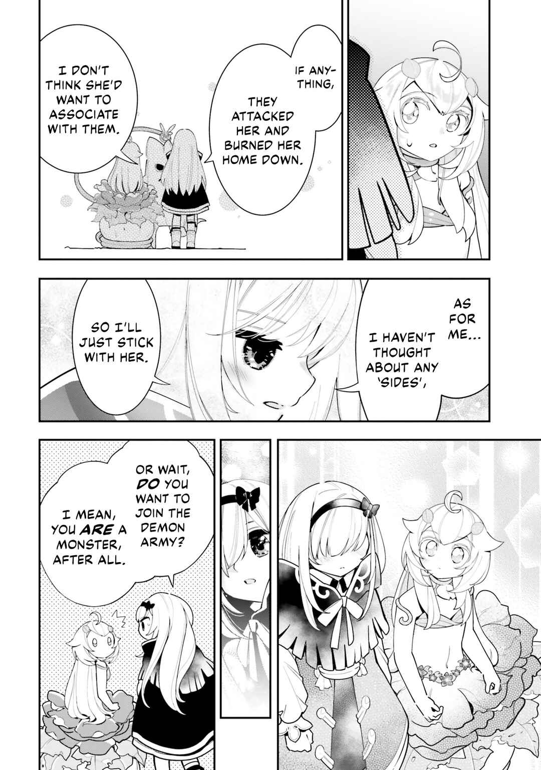 Shokubutsu Monster Musume Nikki: Seijo datta Watashi ga Uragirareta Hate ni Alraune ni Tensei Shite Shimatta node, kore kara wa Kougousei o Shinagara Shizuka ni Shokubutsu Life o Sugoshimasu Chapter 23 - Page 31