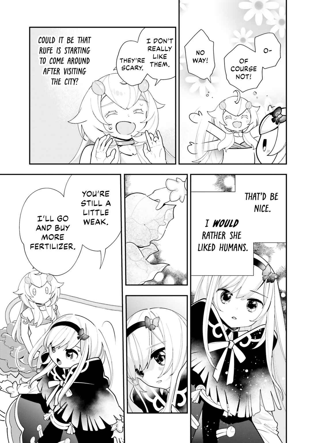 Shokubutsu Monster Musume Nikki: Seijo datta Watashi ga Uragirareta Hate ni Alraune ni Tensei Shite Shimatta node, kore kara wa Kougousei o Shinagara Shizuka ni Shokubutsu Life o Sugoshimasu Chapter 23 - Page 32