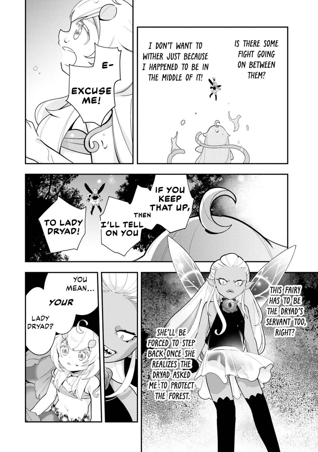 Shokubutsu Monster Musume Nikki: Seijo datta Watashi ga Uragirareta Hate ni Alraune ni Tensei Shite Shimatta node, kore kara wa Kougousei o Shinagara Shizuka ni Shokubutsu Life o Sugoshimasu Chapter 23 - Page 9