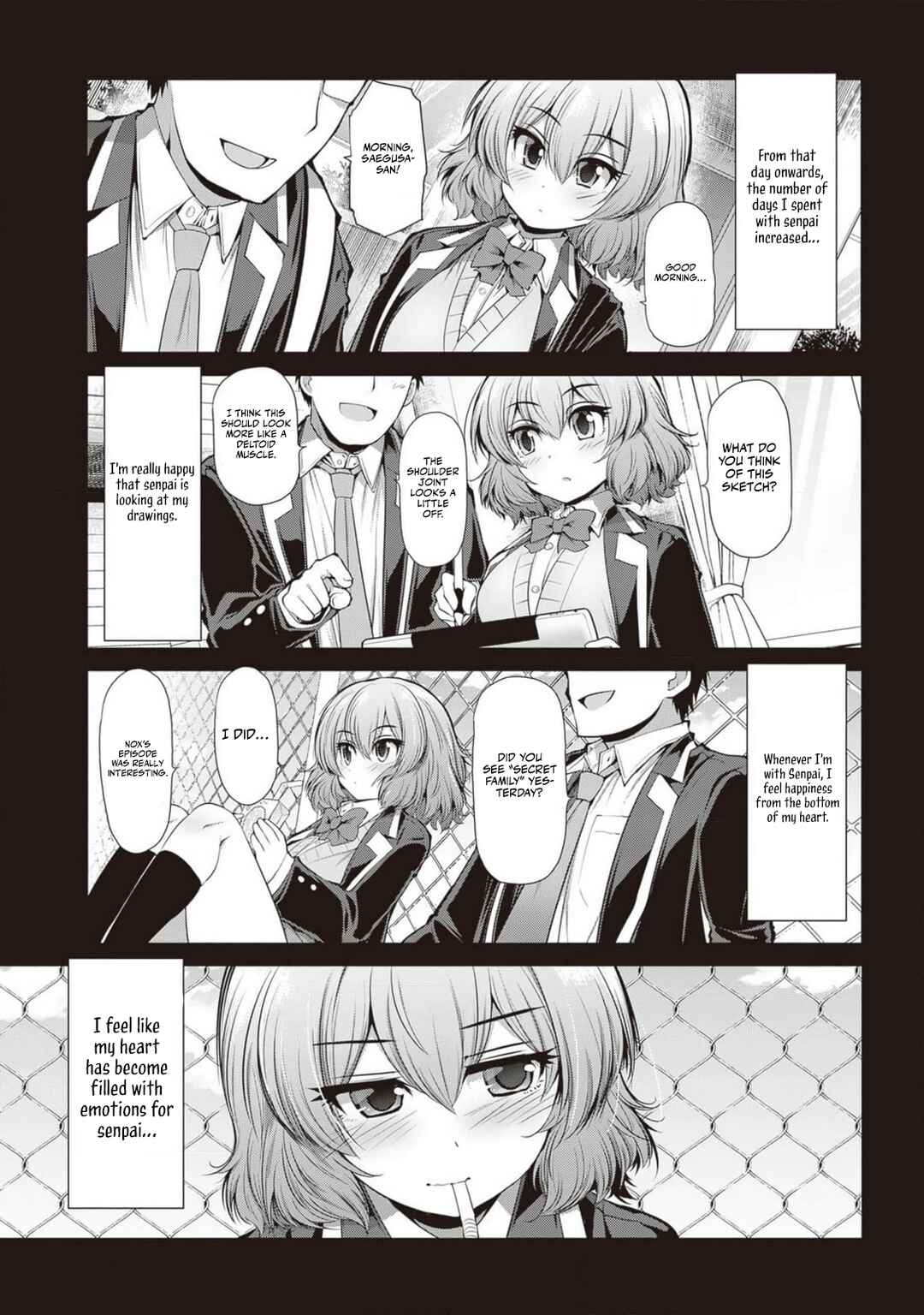 Saegusa-san wa Megane-senpai to Koi wo Egaku Chapter 6 - Page 15