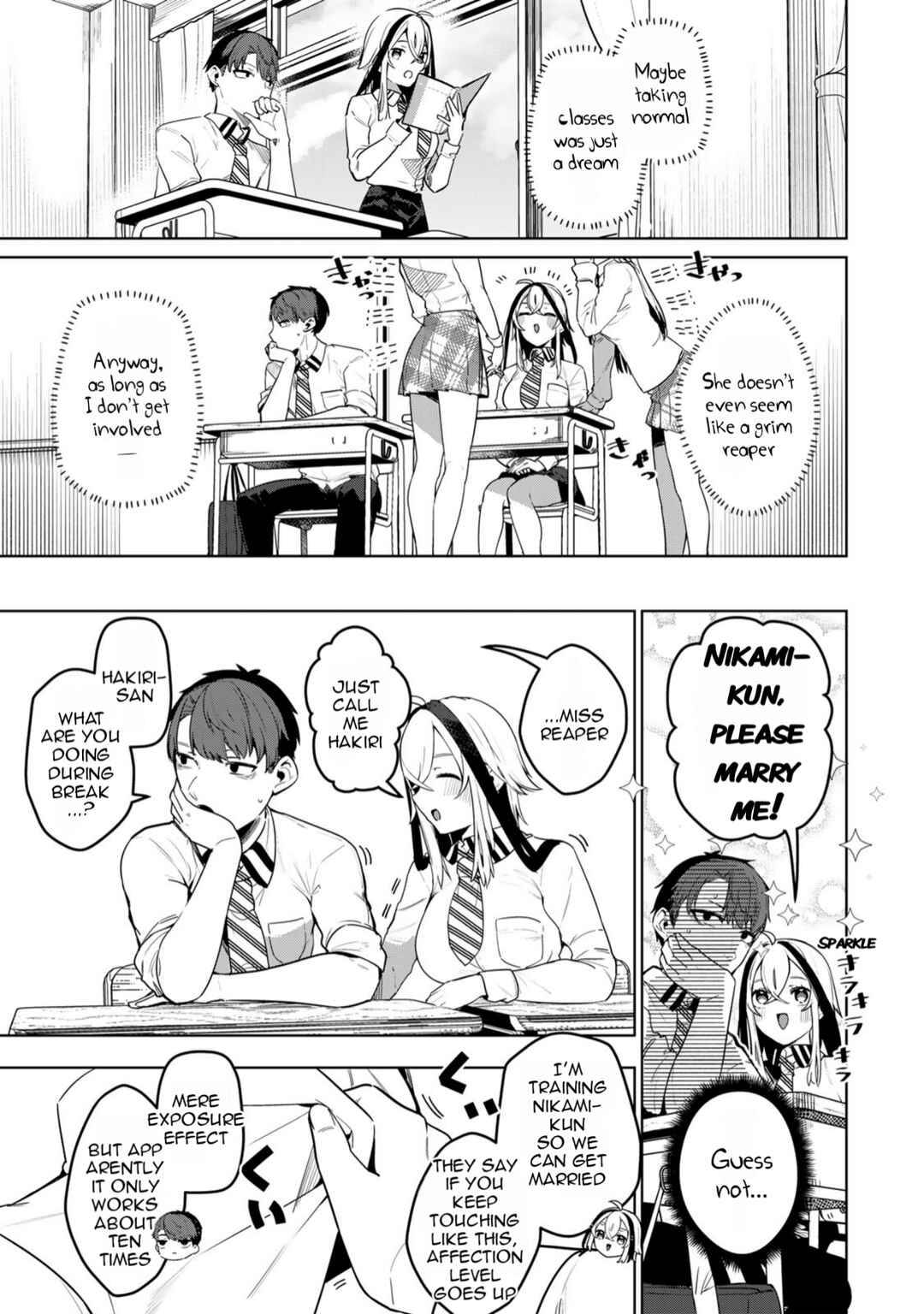 Hakiri-san wa Kimi Dake no Shinigami ni Naritai Chapter 1 - Page 12