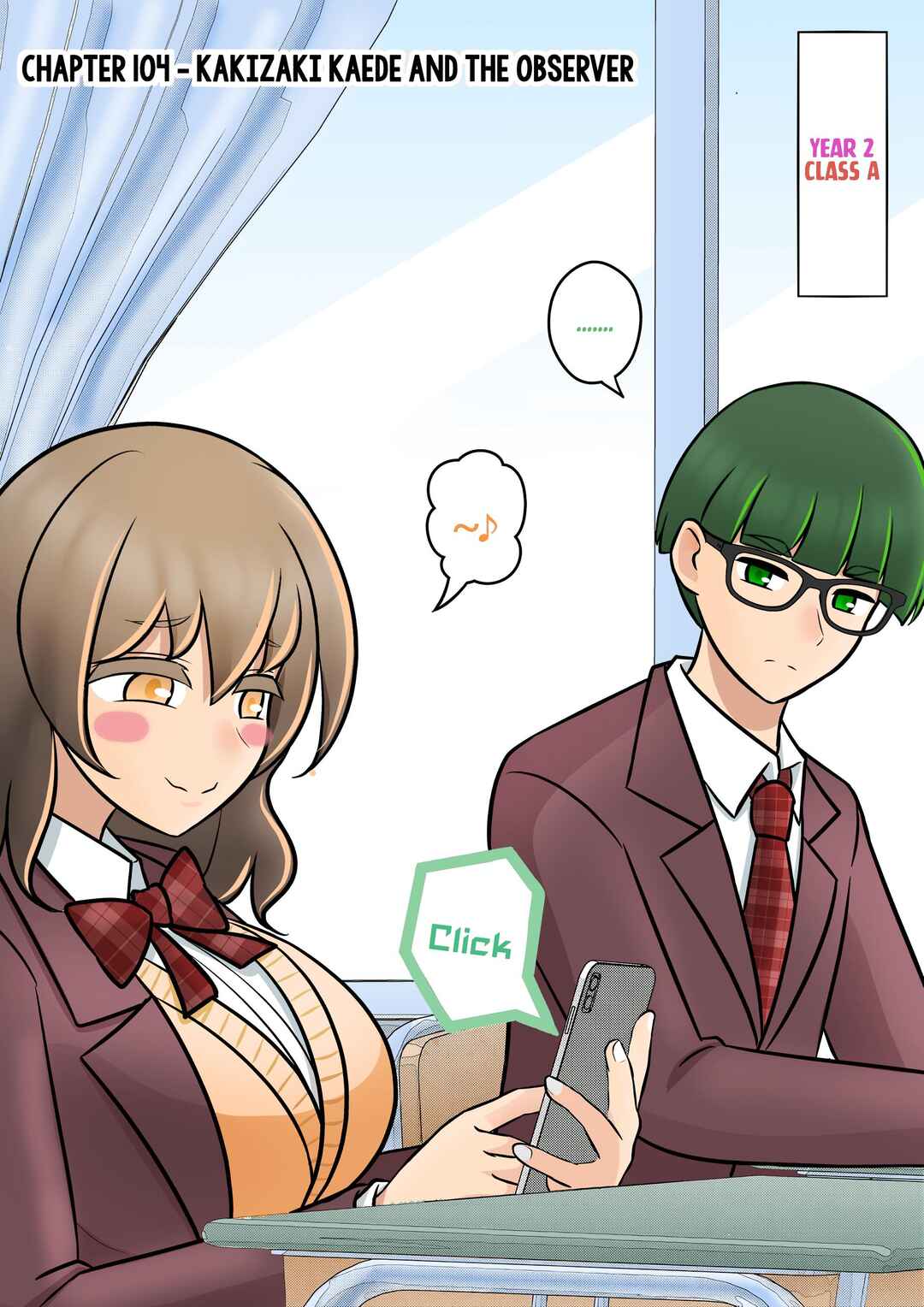 Danjo-hi 1:39 no Heikou Sekai wa Omoi no Hoka Futsuu (Fan Colored) Chapter 104 - Page 1
