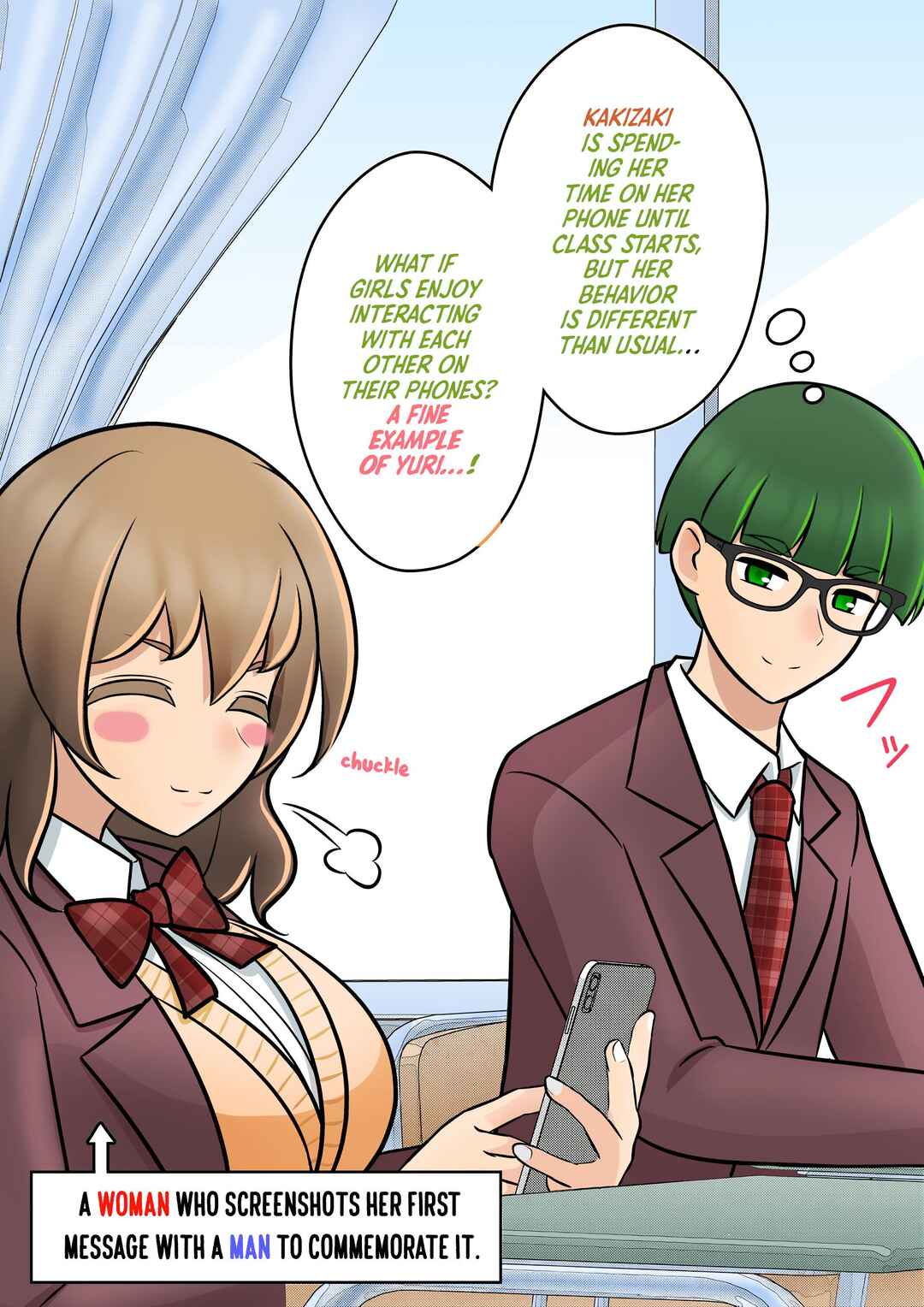 Danjo-hi 1:39 no Heikou Sekai wa Omoi no Hoka Futsuu (Fan Colored) Chapter 104 - Page 2