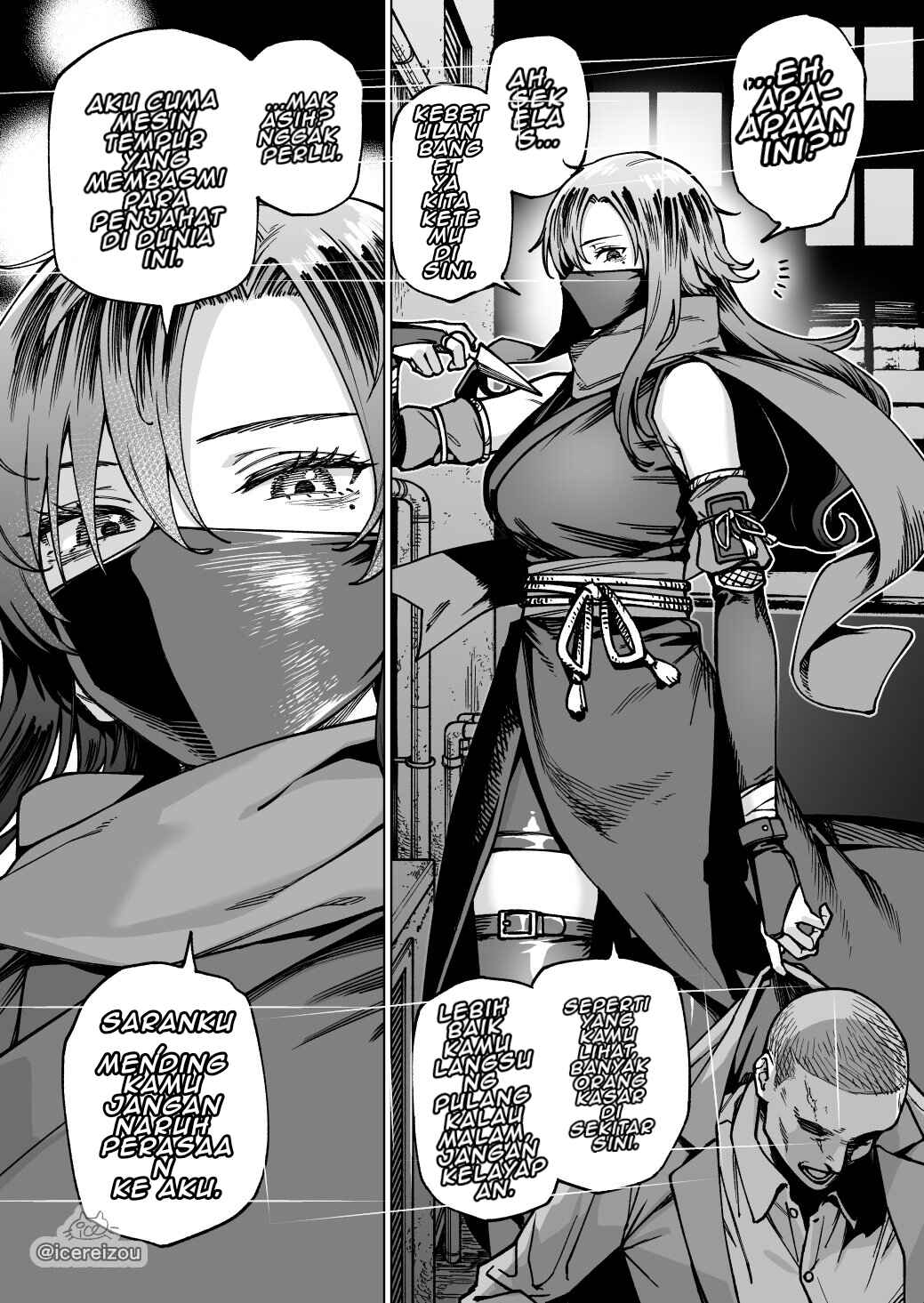 Yoru no Machinaka de Tasukete Kureta Kunoichi no Kao ni Mioboe ga Atta node Yokujitsu Hanashikakete Mita Kekka Chapter ? - Page 1
