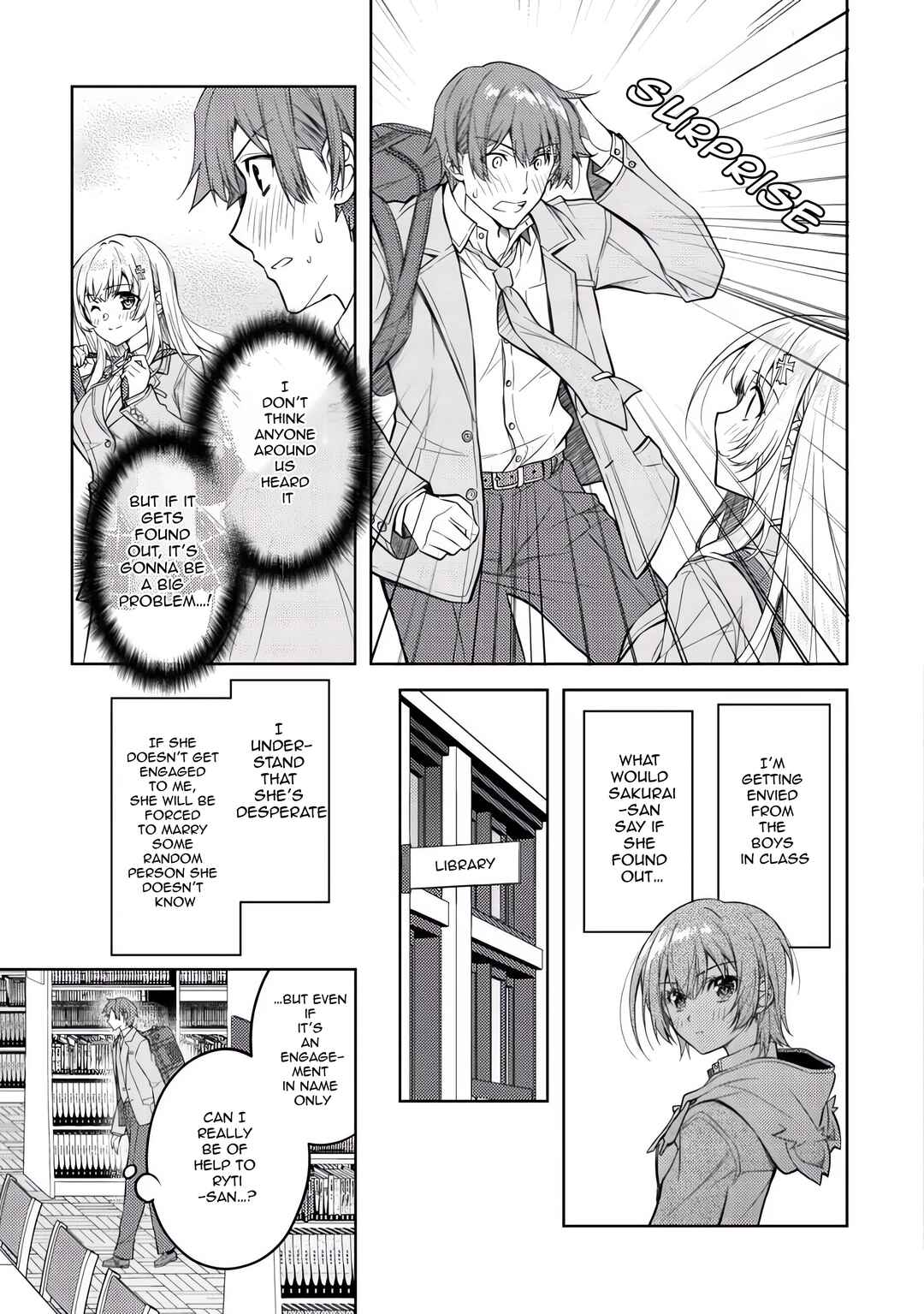 Tsundere Hokuou Bishoujo no Classmate ga, Kon'yakusha ni natta Totan ni Dere Ippentou ni Natteshimatta Ken ni tsuite Chapter 3 - Page 13