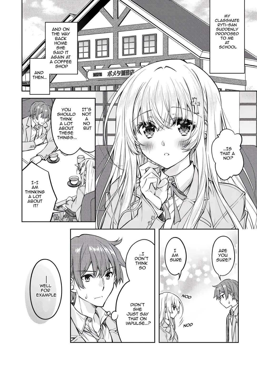 Tsundere Hokuou Bishoujo no Classmate ga, Kon'yakusha ni natta Totan ni Dere Ippentou ni Natteshimatta Ken ni tsuite Chapter 3 - Page 2