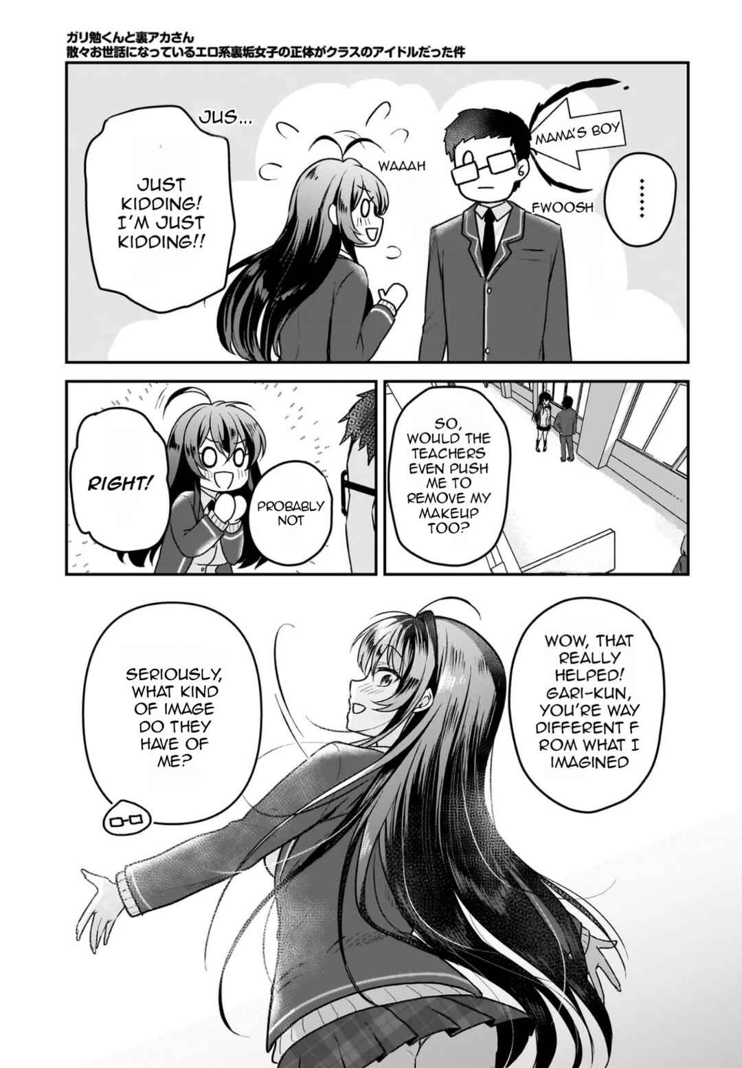 Gariben-kun to Uraaka-san - Sanzan Osewa ni Natteiru Ero-kei Uraaka Joshi no Shoutai ga Kurasu no Idol Datta Ken Chapter 1 - Page 28