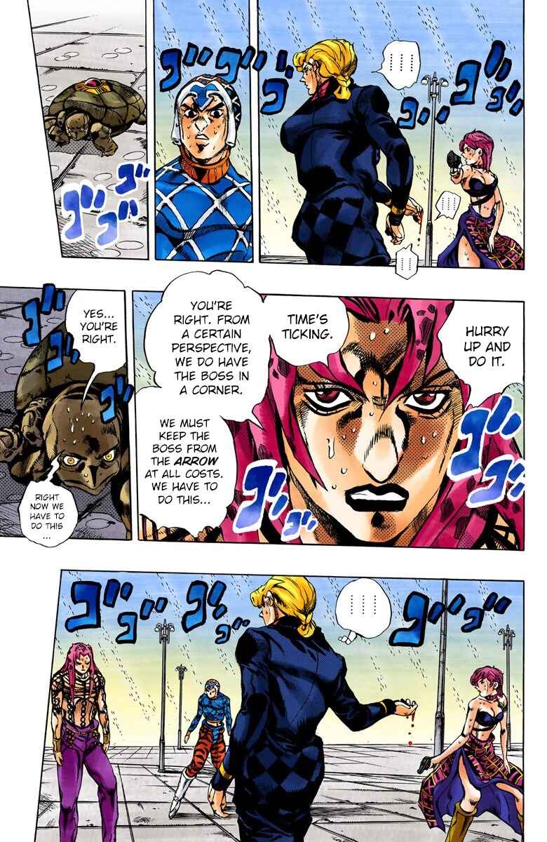 JoJo no Kimyou na Bouken: Part 5 - Ougon no Kaze Color-ban Chapter 142 - Page 11