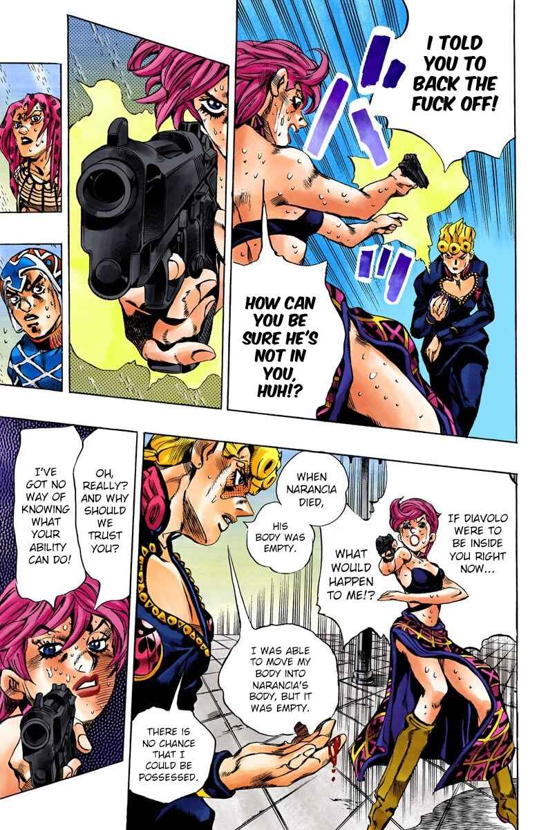 JoJo no Kimyou na Bouken: Part 5 - Ougon no Kaze Color-ban Chapter 142 - Page 9