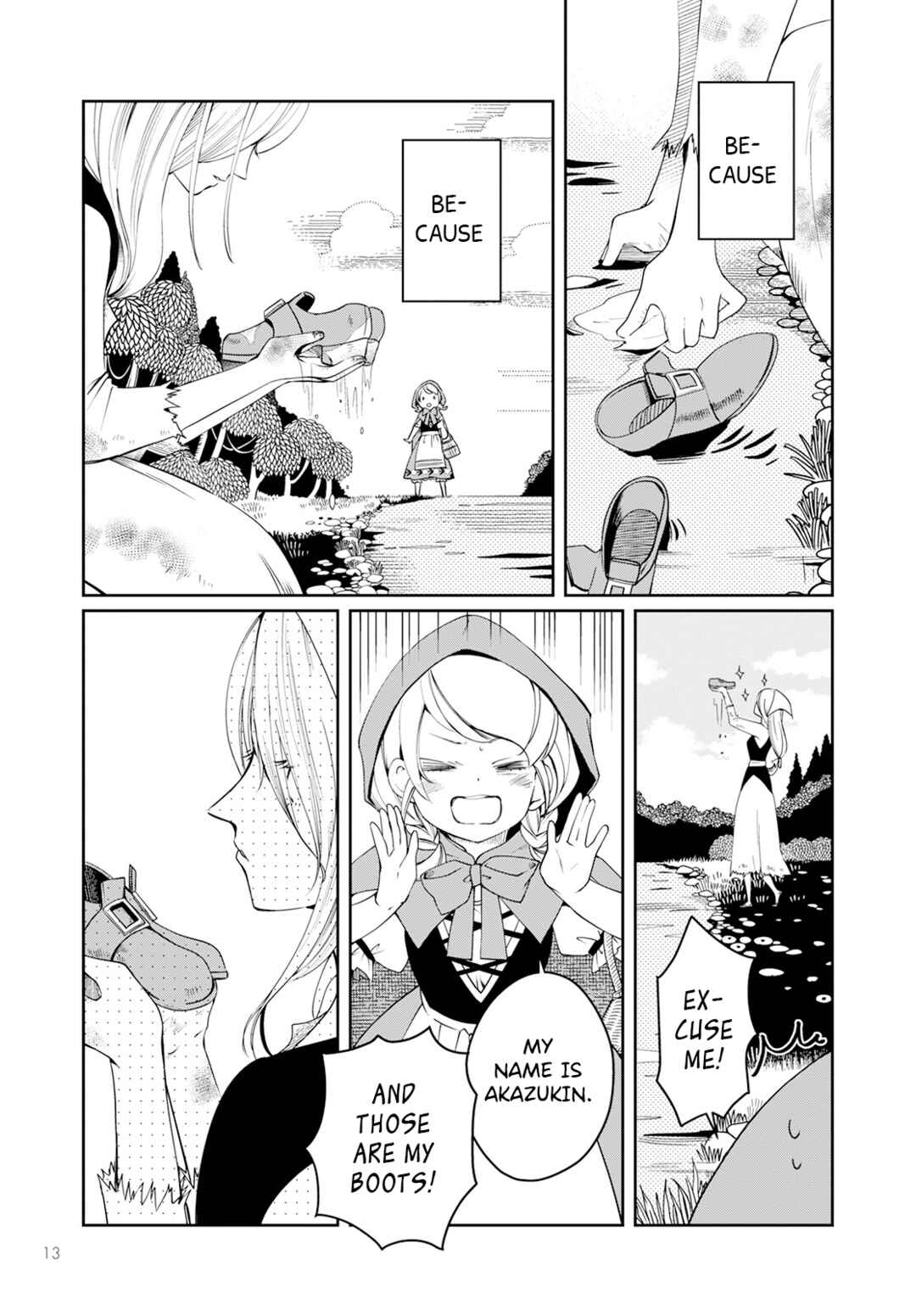 Akazukin, Tabi no Tochuu de Shitai to Deau. Chapter 1 - Page 10