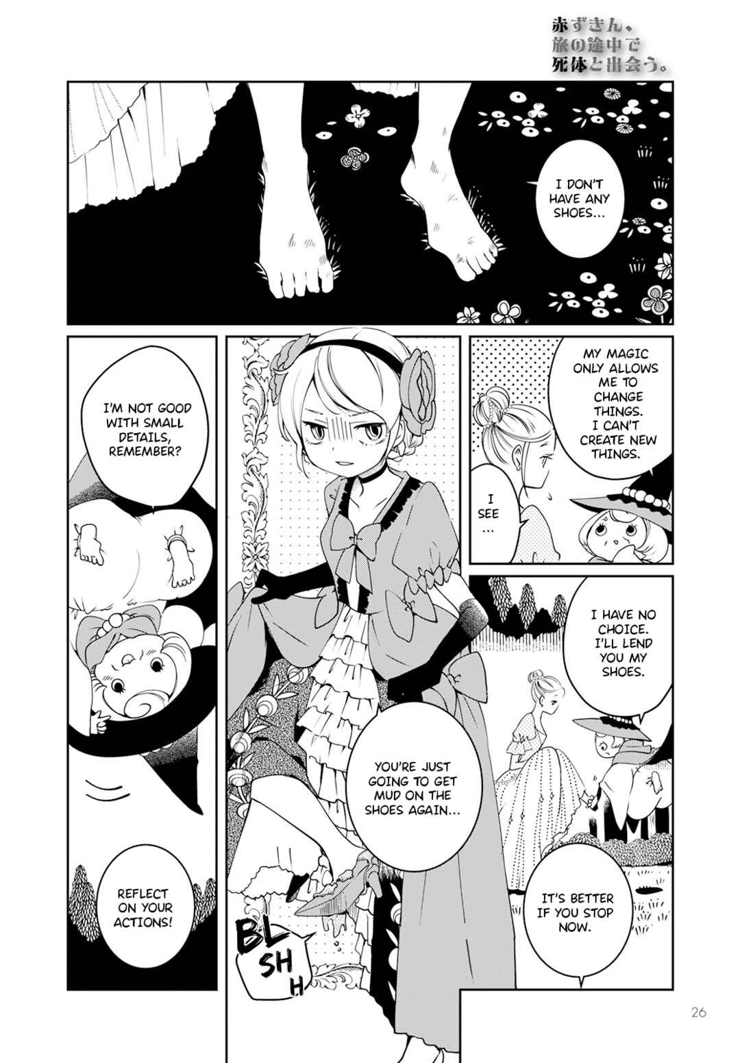 Akazukin, Tabi no Tochuu de Shitai to Deau. Chapter 1 - Page 23