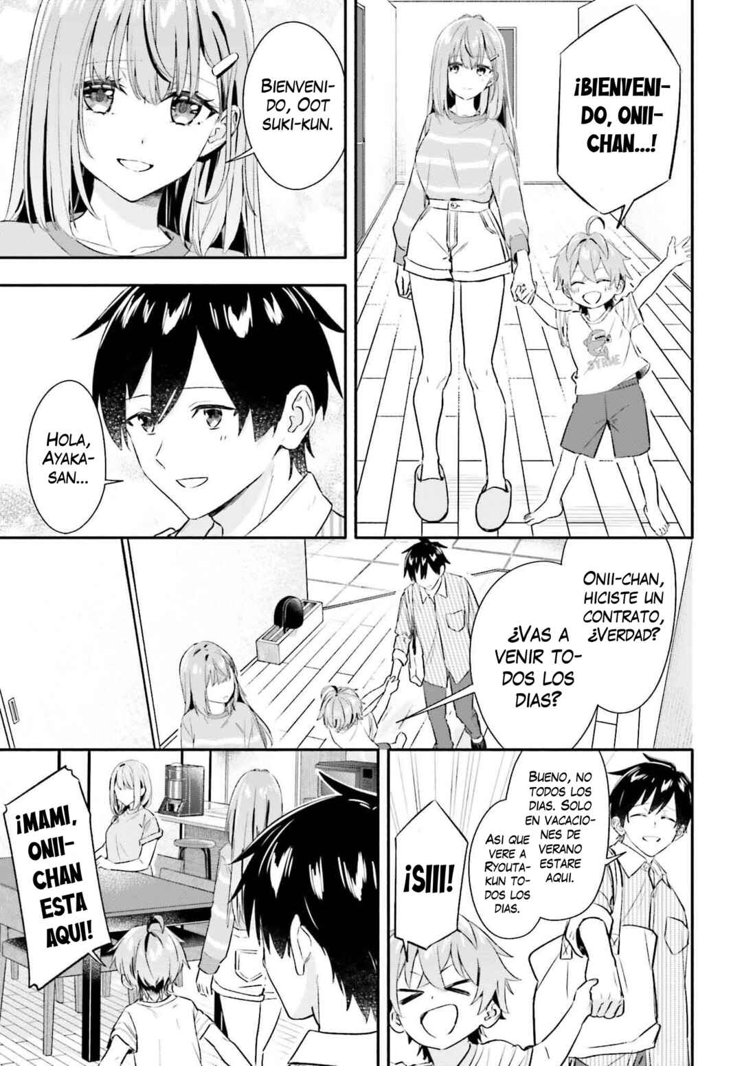 Kaji Daikou no Arubaito wo Hajimetara Gakuen Ichi no Bishoujo no Kazoku ni Kiniirarechaimashita. Chapter 6 - Page 23